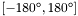 $[-180^\circ,180^\circ]$